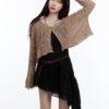 Button Front Knit Outerwear Cardigan