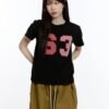 V-Neck Button Front Slim Fit Top